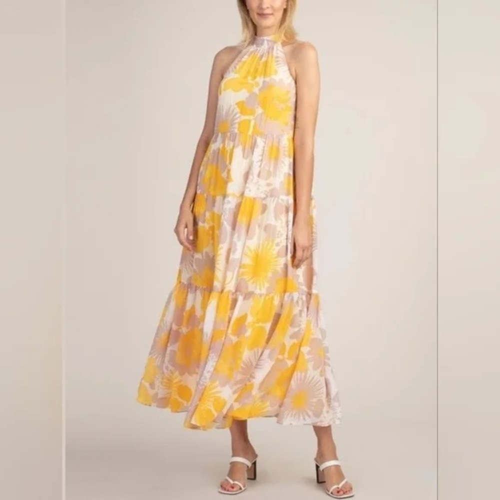 Trina Turk Sunglasses yellow halter dress